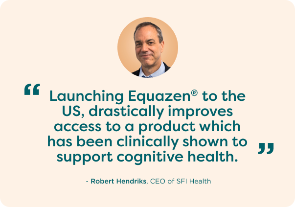 Quote from SFI Health CEO Robert Hendriks